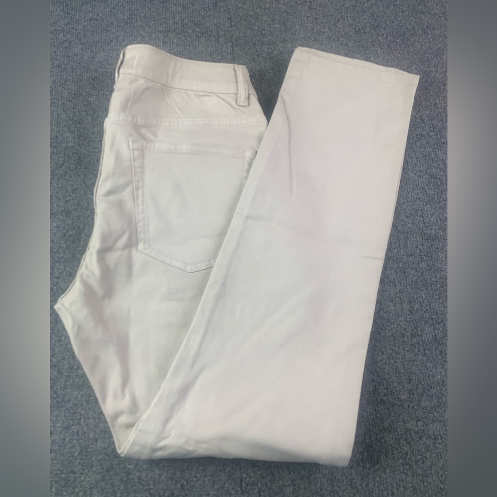 Warp + Weft Mens Cotton Blend Stretch Straight Jeans Size 32x31 Beige NWOT